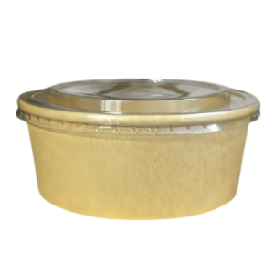 Bowl Kraft C/Tapa PET 44Oz